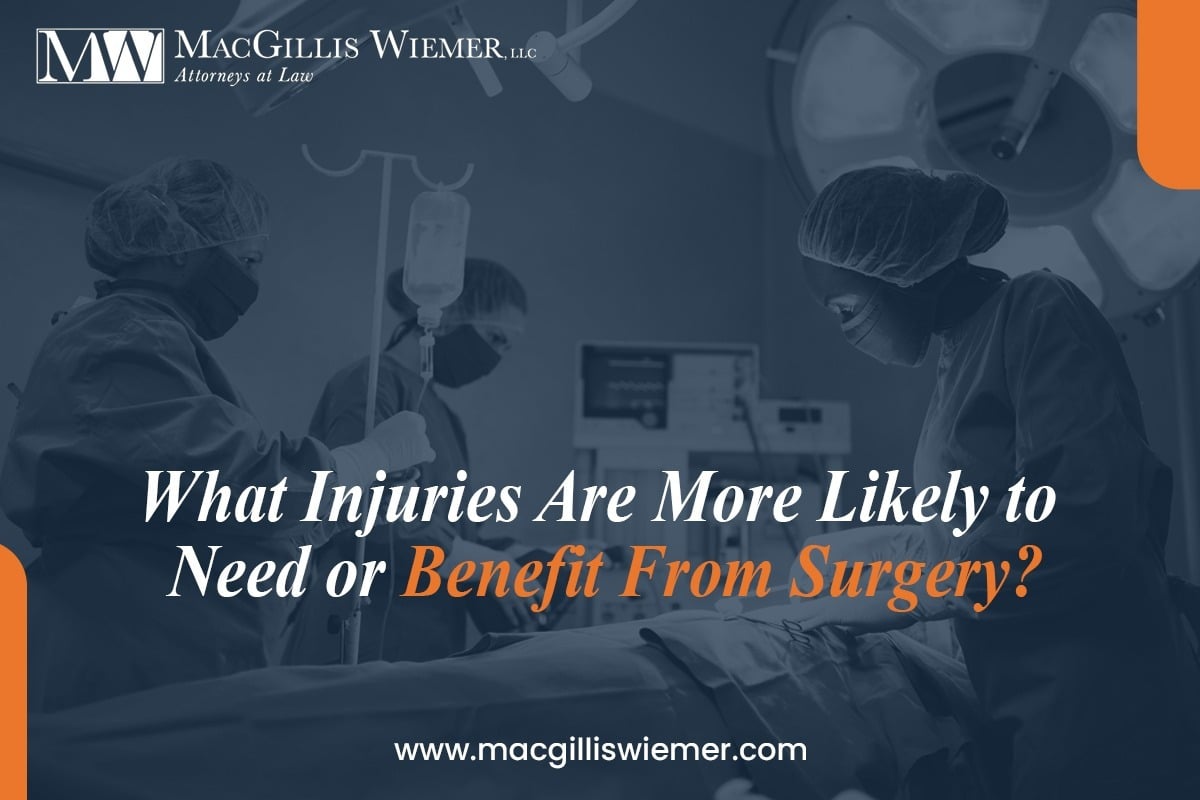 Injuries Are More Likely to Need or Benefit From Surgery